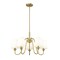 Z-Lite Gianna Chandelier, 5-Light, 26 In.W x 15.75 In.H, Modern Gold/White 7509-5-26MGLD - alternate 8